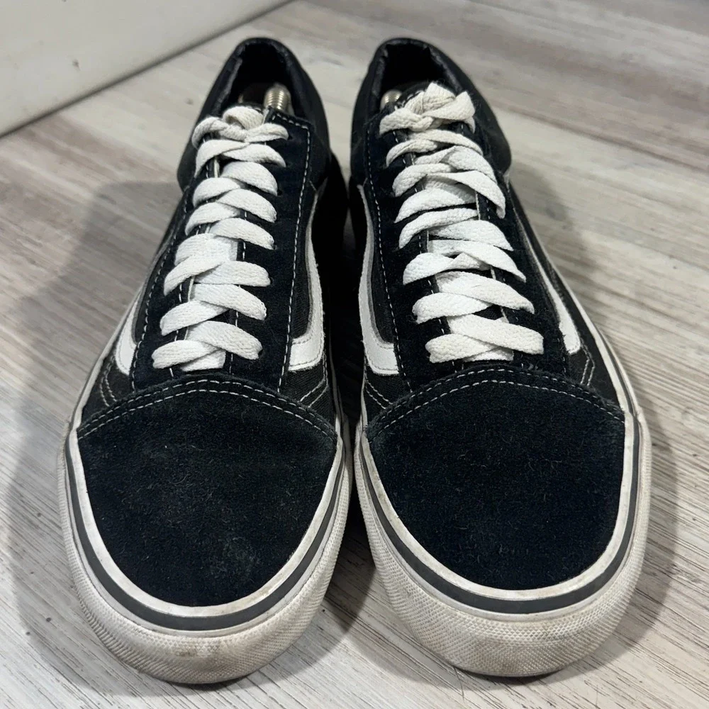 Vans Shoes Mens Sz 6.5 Old Skool Black White Suede Athletic‎ Skateboard Sneakers